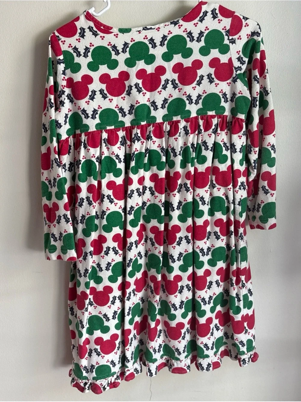 Hannah Anderson Disney Girls Holiday Mickey   Long Sleeve Nightgown size 10